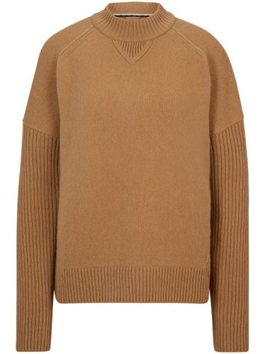 Pull en laine vierge à col rond - BOSS - Modalova