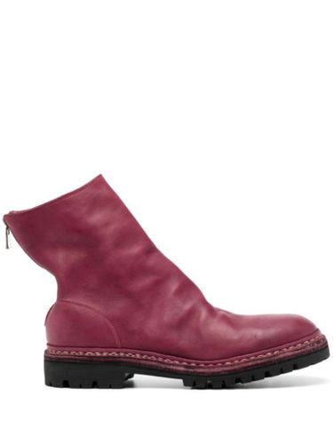 Guidi boots zippées en cuir - Rose - Guidi - Modalova