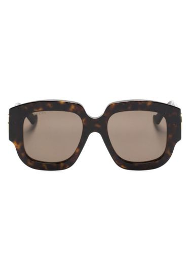 Lunettes de soleil à monture carrée - Gucci Eyewear - Modalova