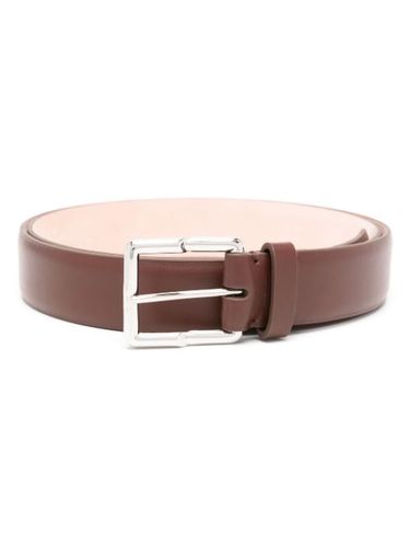 Ceinture en cuir à boucle gravée - Lanvin - Modalova