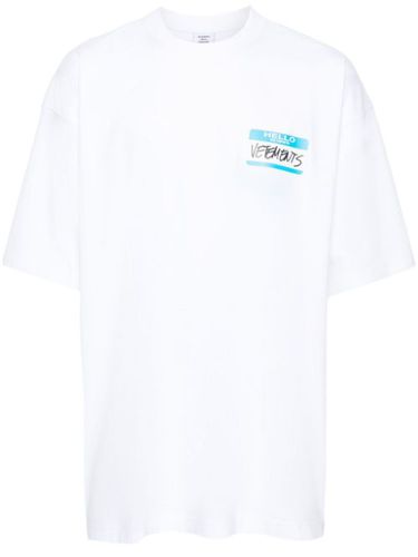 VETEMENTS t-shirt Name-Tag - Blanc - VETEMENTS - Modalova