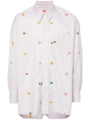 Chemise rayée Fruit Stickers - Kenzo - Modalova