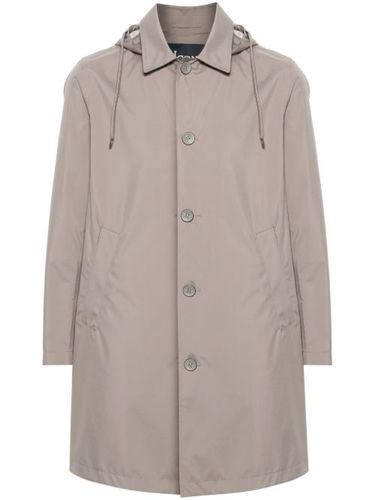 Manteau boutonné à capuche - Herno - Modalova