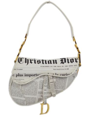 Sac porté épaule Newspaper Saddle pre-owned (2000) - Christian Dior Pre-Owned - Modalova