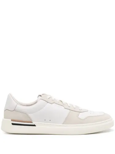 BOSS baskets Clint en cuir - Blanc - BOSS - Modalova