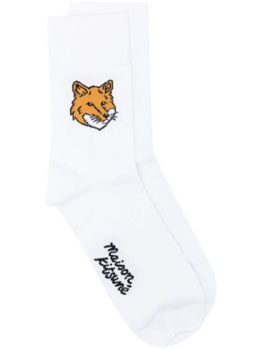 Chaussettes à motif Fox - Maison Kitsuné - Modalova