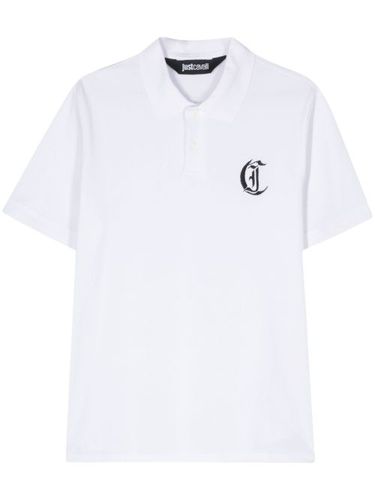 Polo à logo brodé - Just Cavalli - Modalova