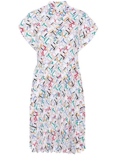 Robe-chemise à motif monogrammé - Tommy Hilfiger - Modalova