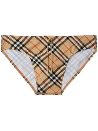 Short de bain à carreaux - Burberry - Modalova