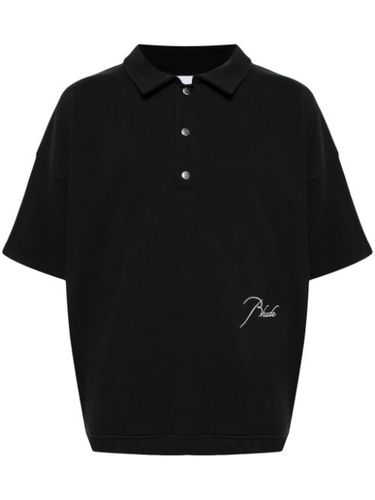 RHUDE polo à logo brodé - Noir - RHUDE - Modalova