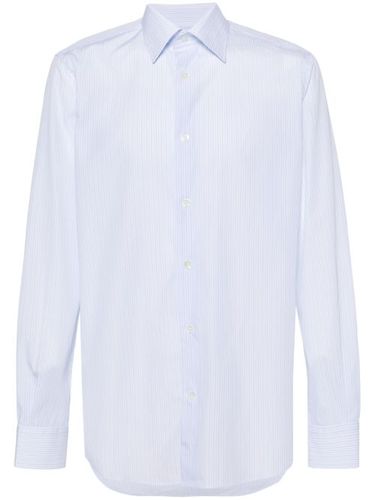 Chemise en popeline à rayures - Boggi Milano - Modalova