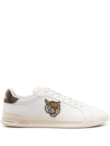 Baskets en cuir à patch tigre - Polo Ralph Lauren - Modalova