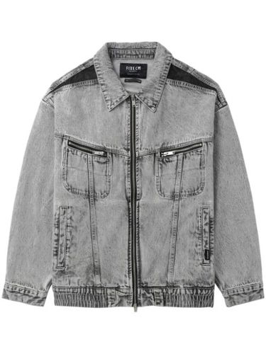 Veste en jean à fermeture zippée - FIVE CM - Modalova