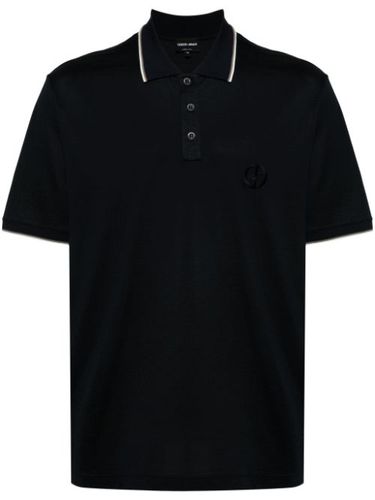 Polo à logo brodé - Giorgio Armani - Modalova