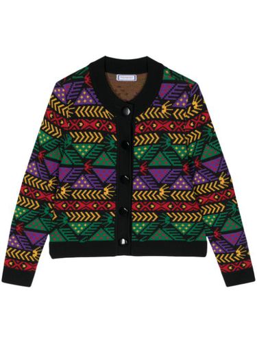 Cardigan en maille intarsia - Saint Laurent Pre-Owned - Modalova