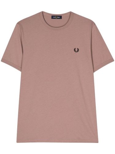 T-shirt en coton à logo brodé - Fred Perry - Modalova