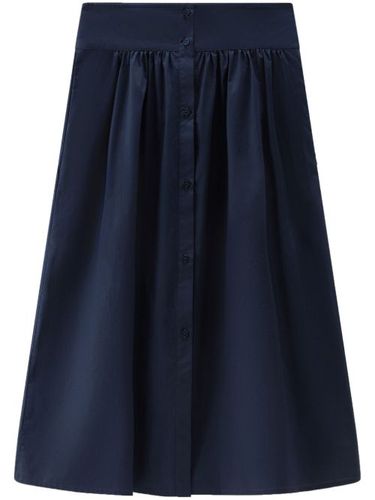 Jupe trapèze mi-longue en popeline - Woolrich - Modalova