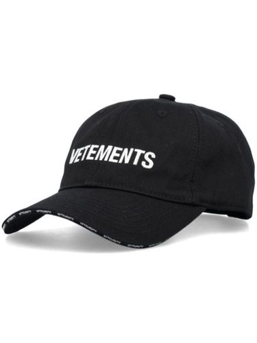 Casquette en coton à logo brodé - VETEMENTS - Modalova