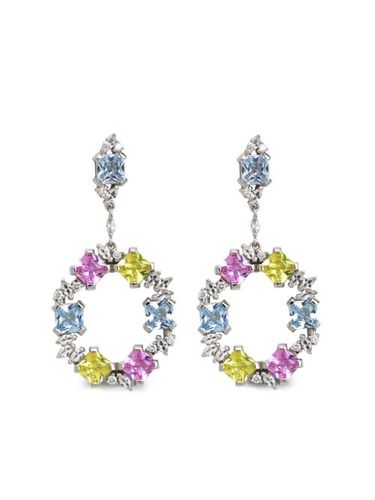 Boucles d'oreillesBlossom en or blanc 14ct - Lark & Berry - Modalova