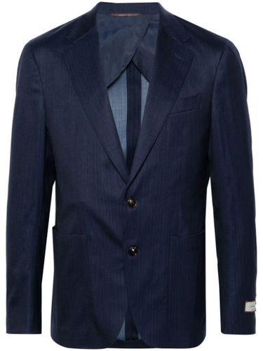 Blazer à rayures en laine mélangée - Canali - Modalova