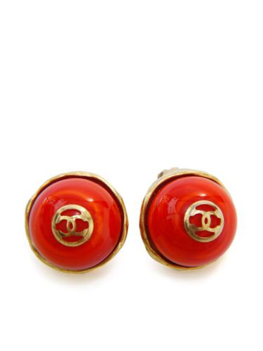 Boucles d'oreilles à clip CC (1984-1992) - CHANEL Pre-Owned - Modalova