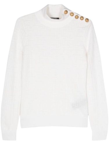 Pull à motif monogrammé - Balmain - Modalova