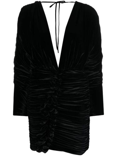 Robe courte à appliques fleurs - Amen - Modalova