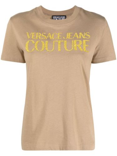 T-shirt en coton à logo imprimé - Versace Jeans Couture - Modalova