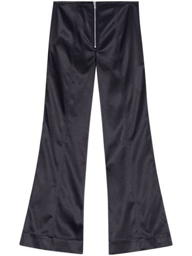 Pantalon évasé à effet satiné - GANNI - Modalova