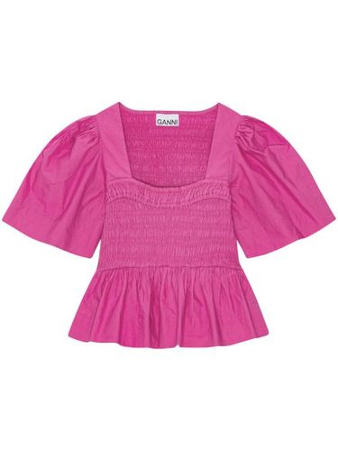 Blouse à coupe péplum - GANNI - Modalova