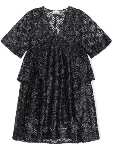 GANNI robe courte en tulle - Noir - GANNI - Modalova