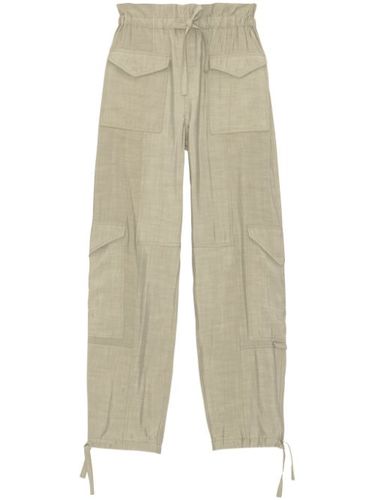 Pantalon cargo à lien de resserrage - GANNI - Modalova