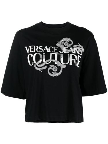 T-shirt en coton à logo imprimé - Versace Jeans Couture - Modalova