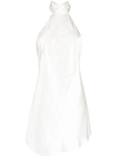 Robe courte en soie à dos-nu - Michelle Mason - Modalova