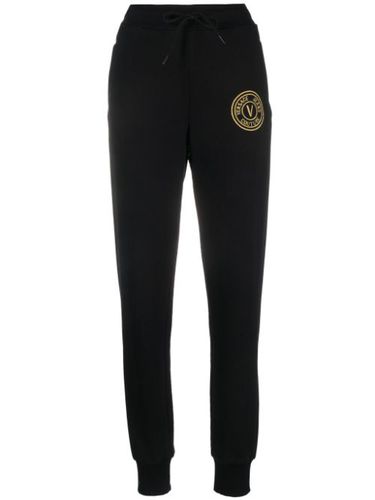 Pantalon de jogging en coton à logo brodé - Versace Jeans Couture - Modalova