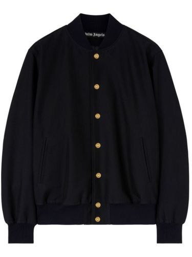 Veste bomber à logo imprimé - Palm Angels - Modalova