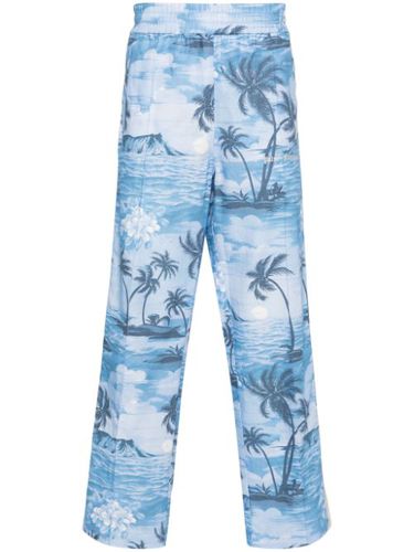 Pantalon droit imprimé - Palm Angels - Modalova