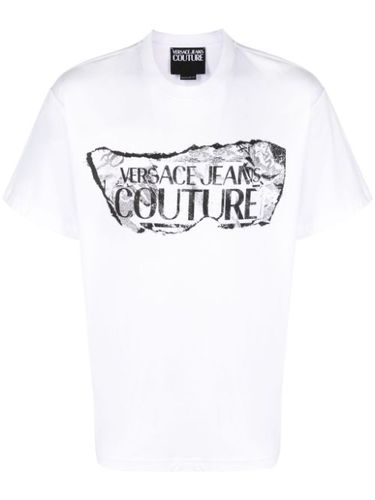 T-shirt en coton à logo imprimé - Versace Jeans Couture - Modalova