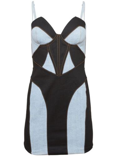 Robe-bustier en jean à design bicolore - Fleur Du Mal - Modalova