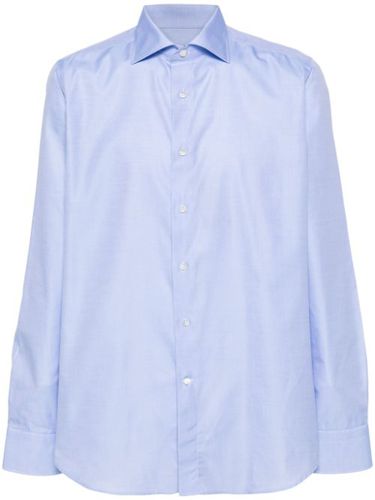 Chemise en coton à col biaisé - Canali - Modalova