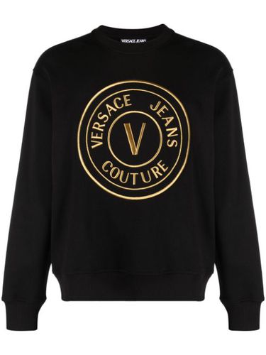 Sweat V-Emblem à broderies - Versace Jeans Couture - Modalova