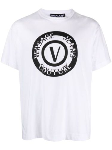 T-shirt en coton à logo imprimé - Versace Jeans Couture - Modalova