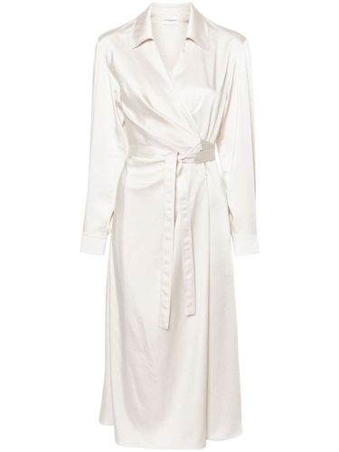 Robe mi-longue à taille nouée - Claudie Pierlot - Modalova