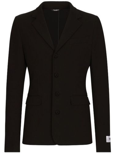 Blazer en coton mélangé à simple boutonnage - Dolce & Gabbana - Modalova