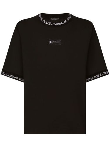 T-shirt en coton à logo imprimé - Dolce & Gabbana - Modalova