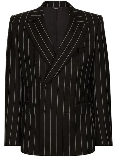 Blazer en laine à fines rayures - Dolce & Gabbana - Modalova
