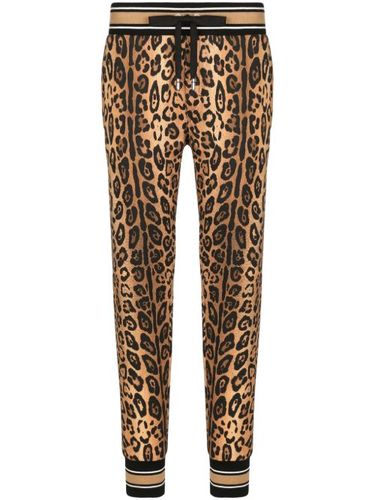 Pantalon de jogging à imprimé léopard - Dolce & Gabbana - Modalova