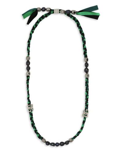 Collier Banano à plaque logo - Dolce & Gabbana - Modalova