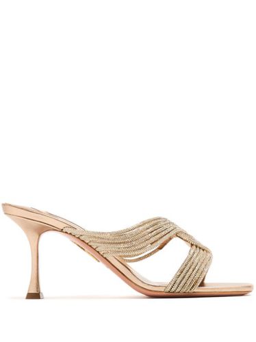 Mules Gatsby 75 mm à ornements - Aquazzura - Modalova