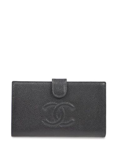 Portefeuille en cuir à logo CC (2002) - CHANEL Pre-Owned - Modalova